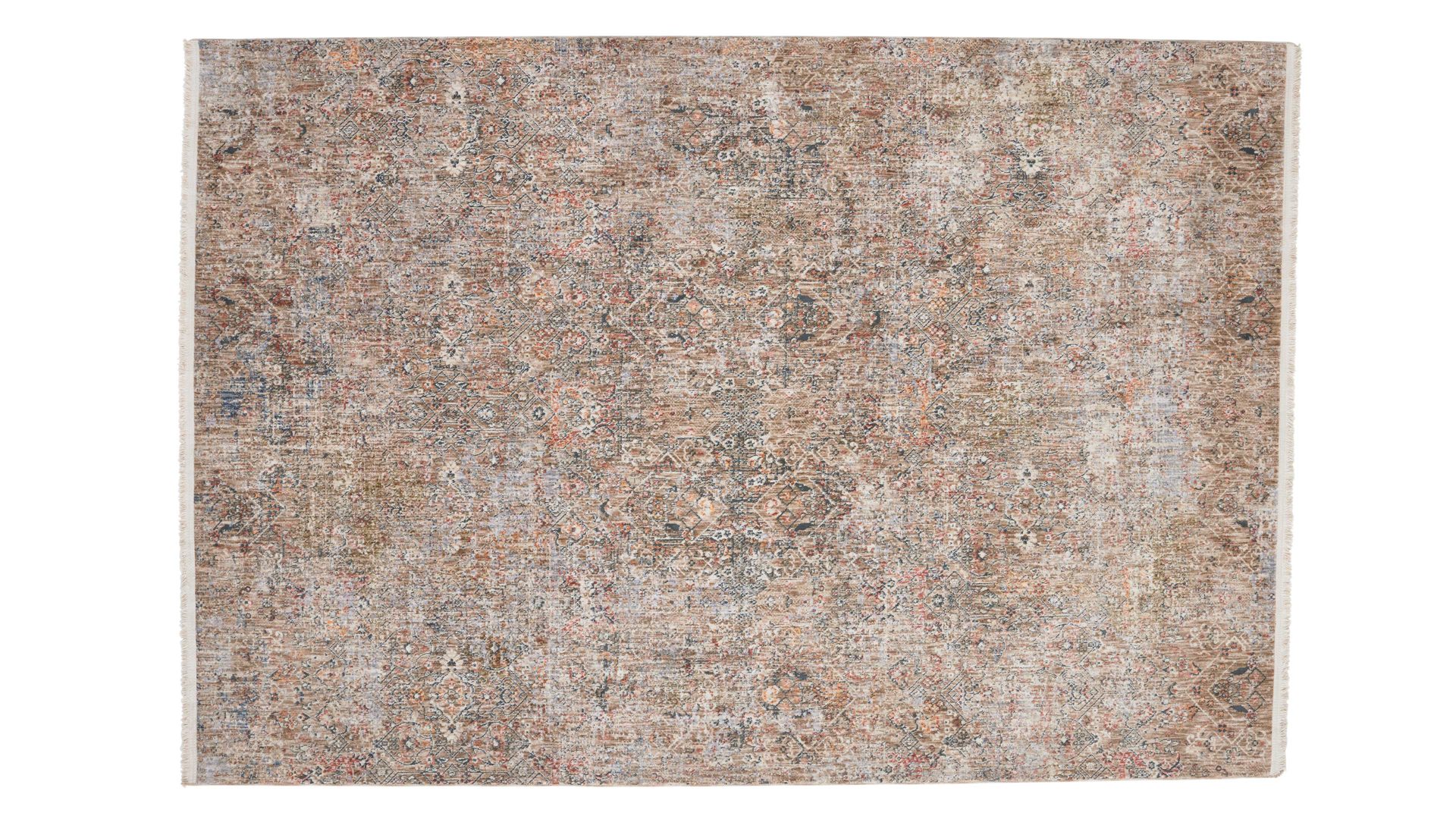 Webteppich Interliving aus Kunstfaser in Beige Interliving Teppich Serie G-8070 beige gemustertes Vintagemuster - ca. 160 x 230 cm