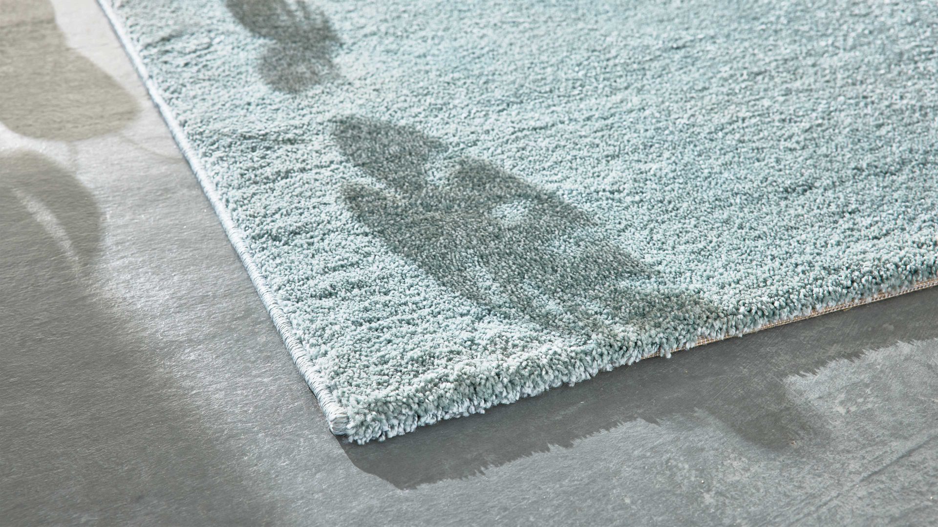 Webteppich Interliving aus Kunstfaser in Hellblau Interliving Teppich Serie G-8080 Blau - ca. 133 x 190 cm