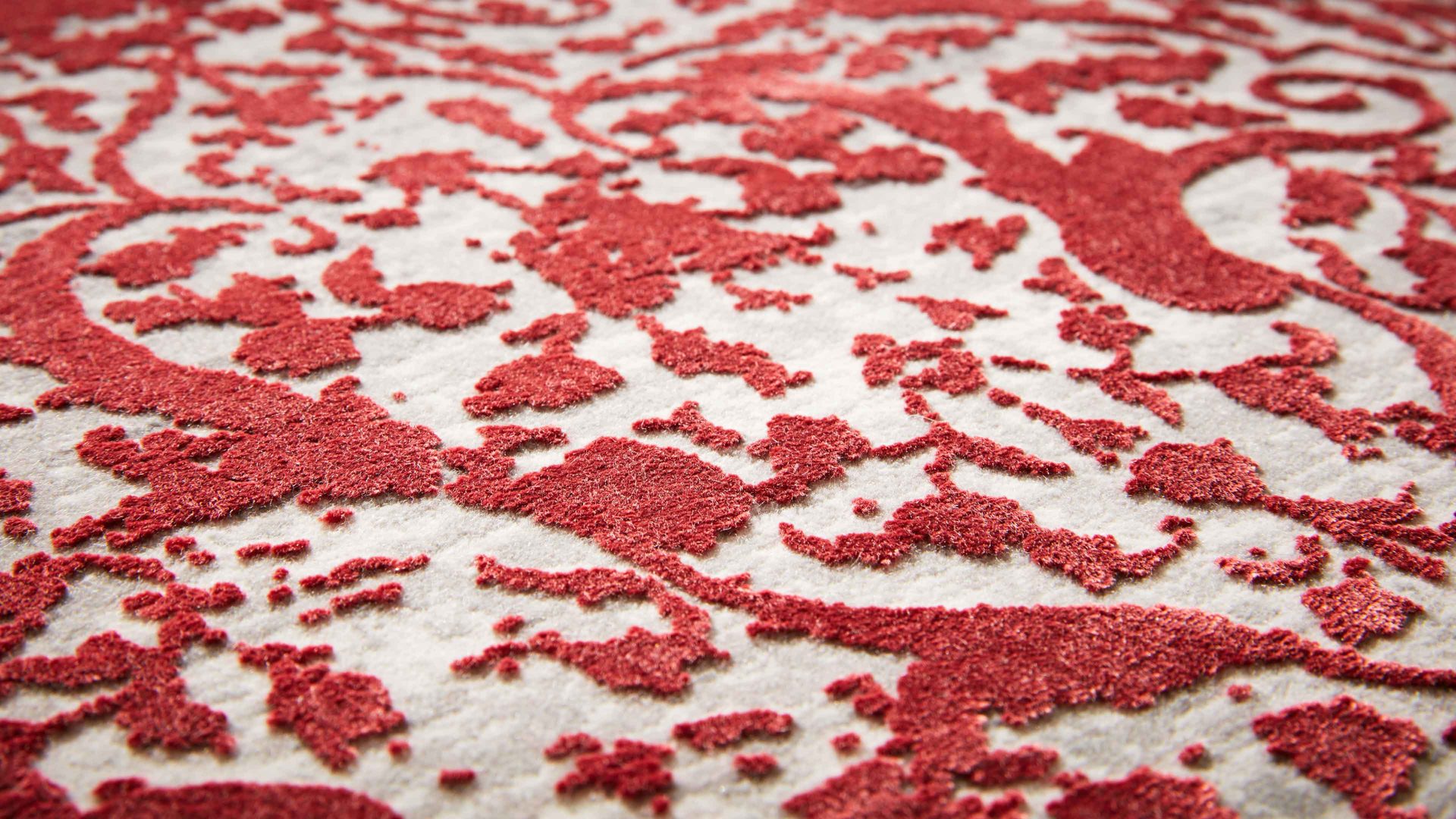 Webteppich Interliving aus Mischgewebe in Rot Interliving Teppich Serie L-8710 Rot – ca. 160 x 230 cm