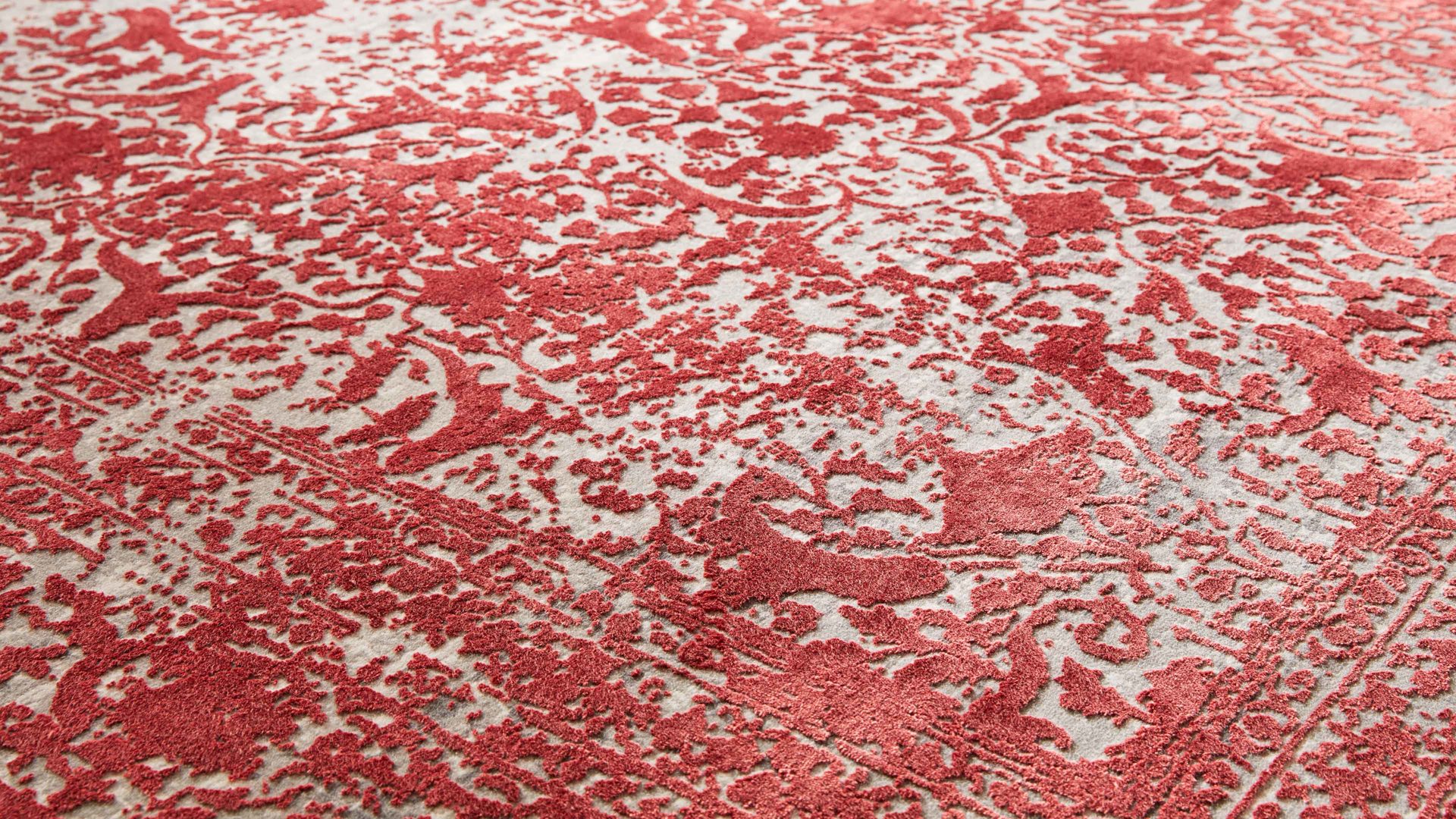 Webteppich Interliving aus Mischgewebe in Rot Interliving Teppich Serie L-8710 Rot – ca. 240 x 300 cm