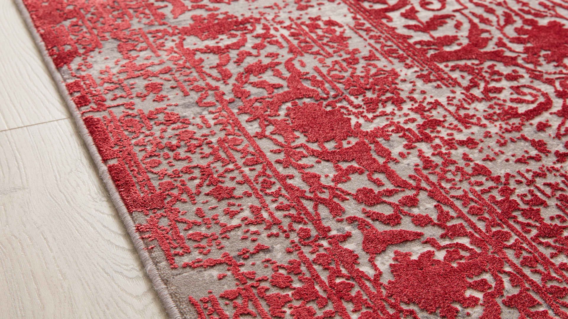 Webteppich Interliving aus Mischgewebe in Rot Interliving Teppich Serie L-8710 Rot – ca. 240 x 340 cm