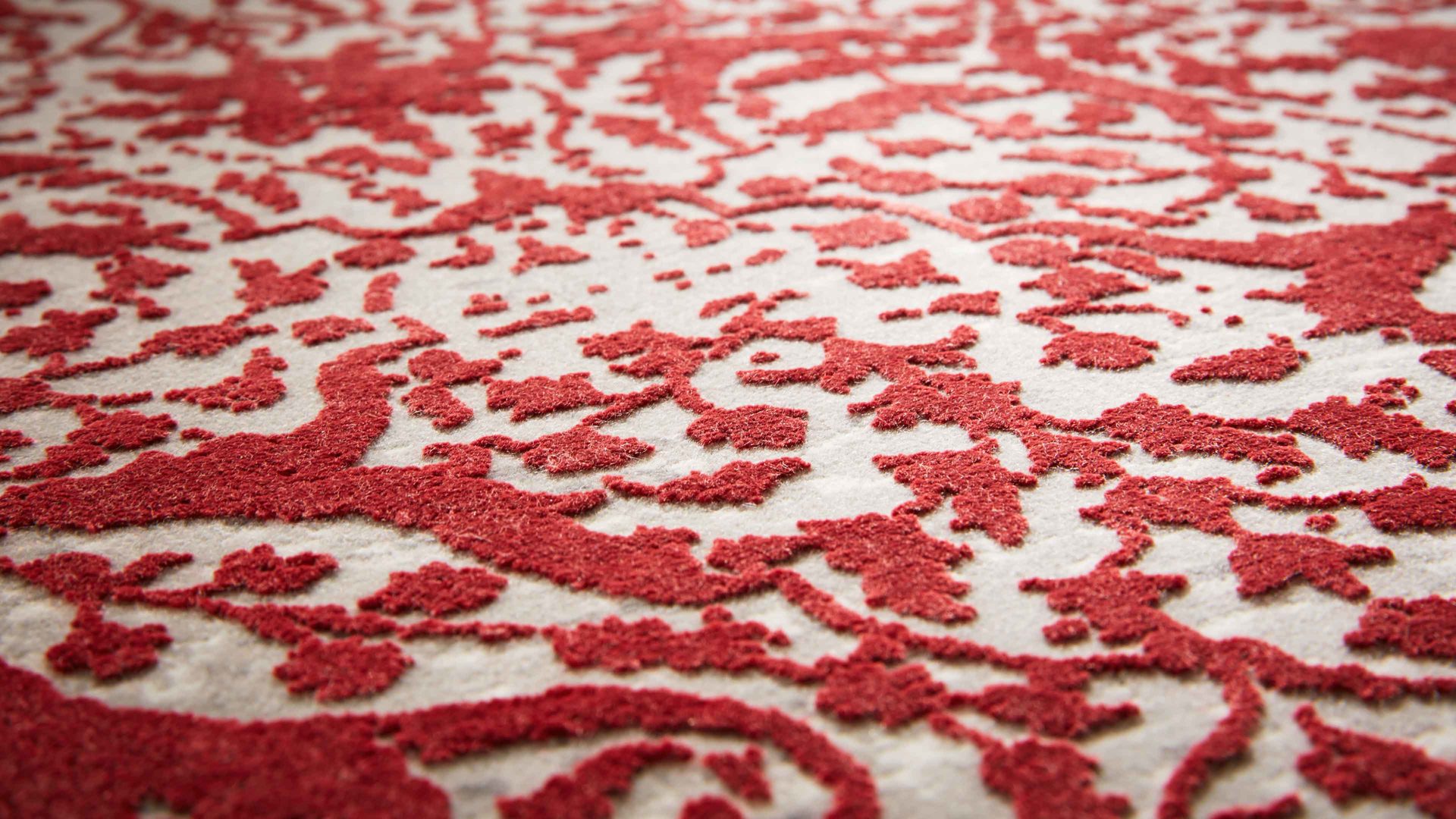 Webteppich Interliving aus Mischgewebe in Rot Interliving Teppich Serie L-8710 Rot – ca. 160 x 230 cm