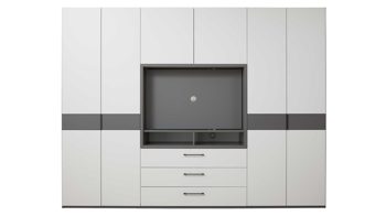 interliving kleiderschrank serie 1207 – kleiderschrank mit tv