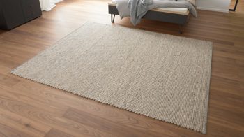 Handwebteppich Interliving aus Naturfaser in Hellbraun Interliving Teppich Serie B-8003 Hellbraun meliert – ca. 200 x 240 cm