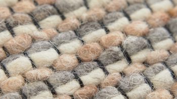 Handwebteppich Interliving aus Naturfaser in Hellbraun Interliving Teppich Serie B-8003 Hellbraun meliert – ca. 200 x 240 cm