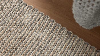 Handwebteppich Interliving aus Naturfaser in Hellbraun Interliving Teppich Serie B-8003 Hellbraun meliert – ca. 140 x 190 cm