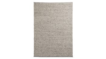 Handwebteppich Interliving aus Naturfaser in Weiß Interliving Teppich Serie B-8003 Weiß meliert – ca. 90 x 350 cm