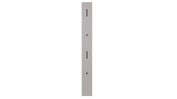Wandgarderobe Interliving aus Holz in Hellgrau Interliving Garderobe Serie 6012 - Wandgarderobe INL-800 graubeiger Mattlack - ca. 20 x 180 cm
