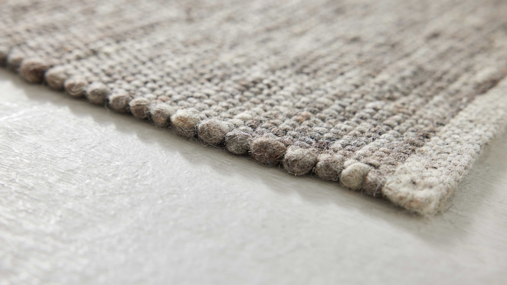 Handwebteppich Interliving aus Naturfaser in Hellbraun Interliving Teppich Serie B-8002 Grau & Haselnuss - ca. 200 x 240 cm