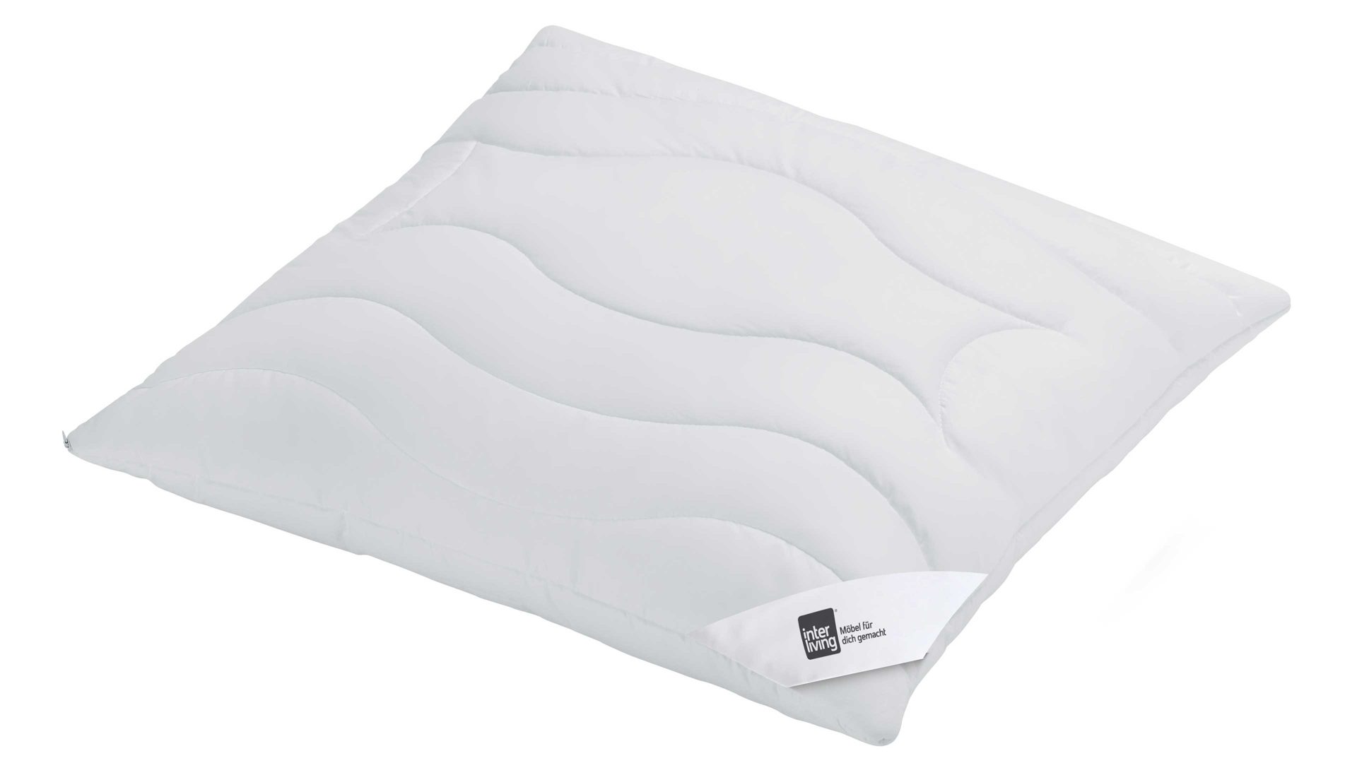 Kopfkissen Interliving aus Stoff in Weiß Interliving Kopfkissen Serie 9202 gesteppter Edel-Batist, ca. 800 g - ca. 80 x 80 cm