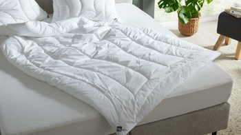 Faserdecke Interliving aus Stoff in Weiß Interliving Bettdecke Serie 9202 - Duodecke warm, ca. 1.600 g - ca. 200 x 220 cm