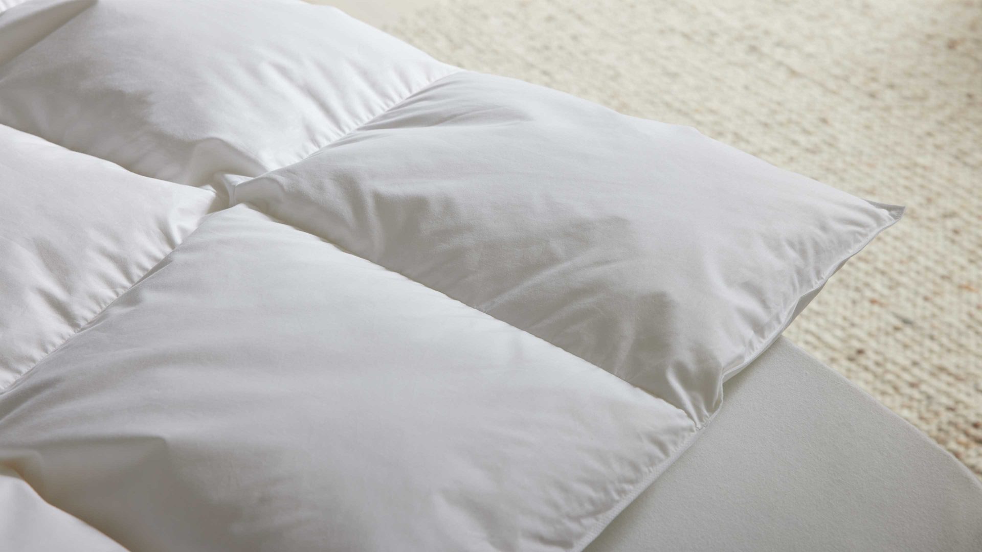 Daunendecke Interliving aus Stoff in Weiß Interliving Bettdecke Serie 9204 - Daunendecke als Cassettendecke normal, ca. 1.030 g Daunen - ca. 200 x 220 cm