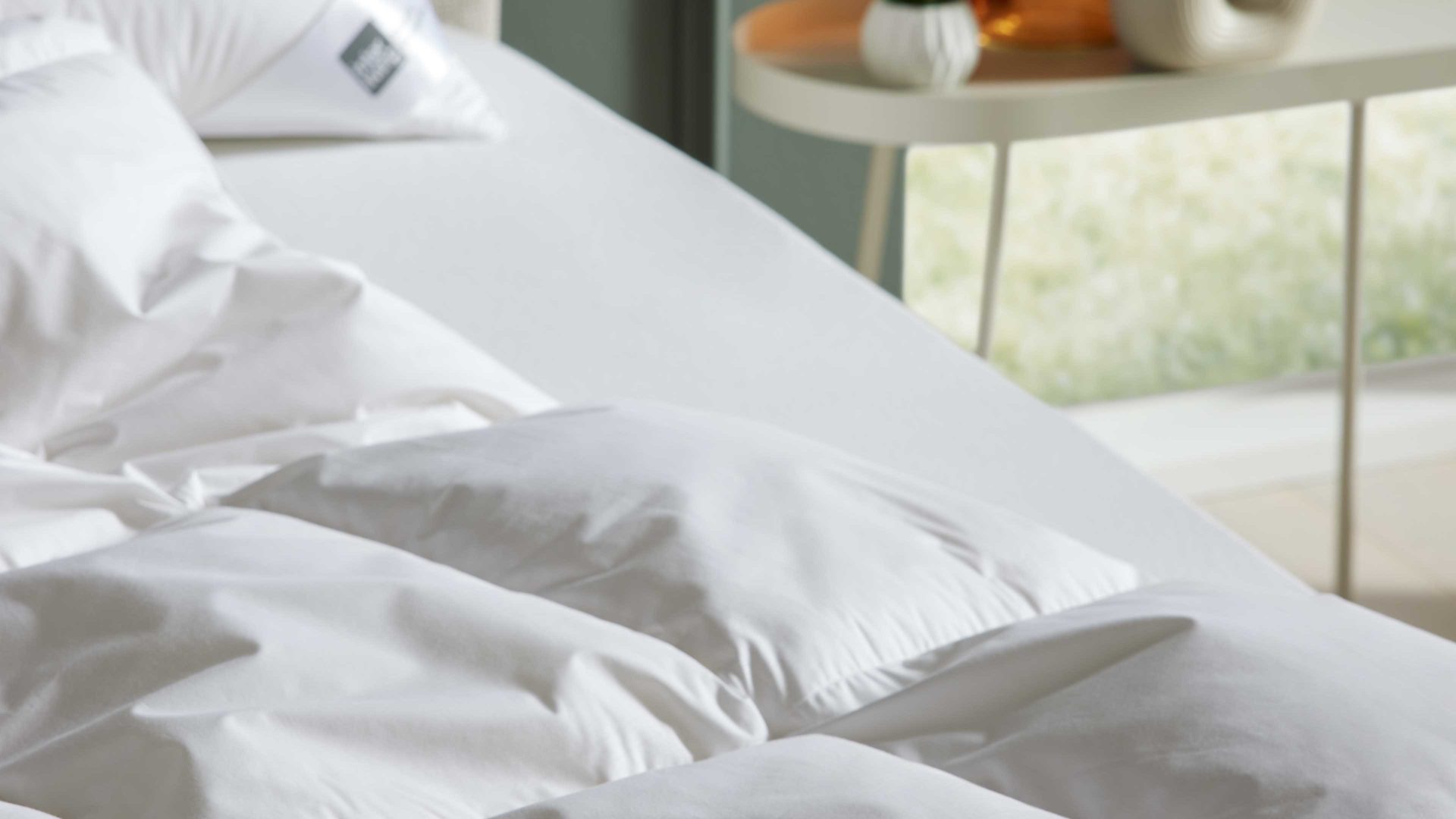 Daunendecke Interliving aus Stoff in Weiß Interliving Bettdecke Serie 9204 - Daunendecke als Cassettendecke normal, ca. 790 g Daunen - ca. 155 x 220 cm