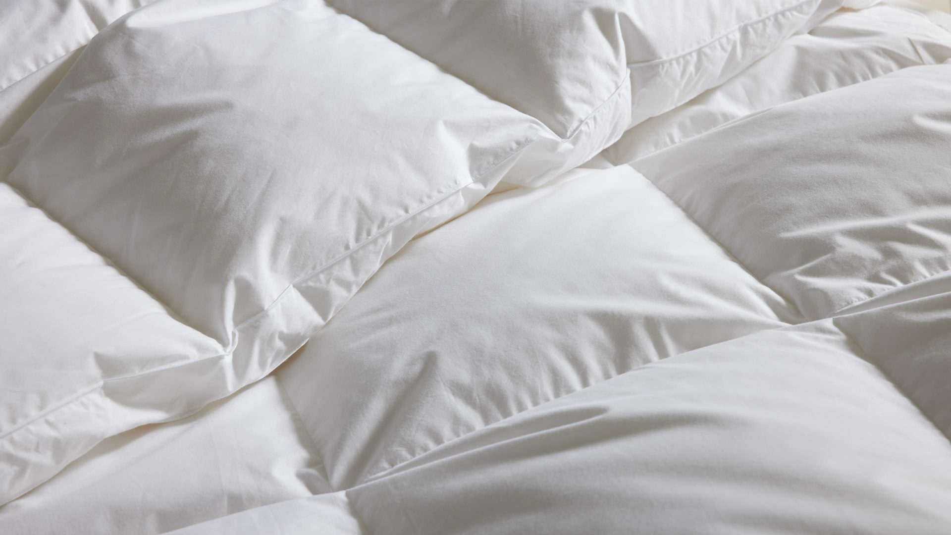 Daunendecke Interliving aus Stoff in Weiß Interliving Bettdecke Serie 9204 - Daunendecke als Winterbett warm, ca. 1.640 g Daunen - ca. 240 x 220 cm