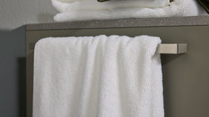 Duschhandtuch Interliving aus Naturfaser in Weiß Interliving Handtuch Serie 9108 - Duschtuch weiße Baumwolle  - ca. 100 x 150 cm