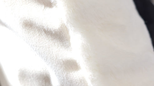 Kissenbezug /-hülle Interliving aus Stoff in Weiß Interliving Kissen Serie 9125 - Kissenhülle naturfarbenes Kunstfell - ca. 50 x 50 cm