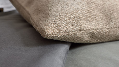 Kissenbezug /-hülle Interliving aus Stoff in Beige Interliving Kissen Serie 9124 - Kissenhülle beige Chenille - ca. 50 x 50 cm