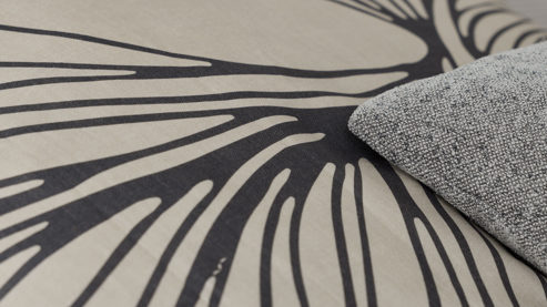 Bettwäsche-Set Interliving aus Stoff in Beige Interliving Bettwäsche Serie 9129 sandfarbener Baumwollsatin - ca. 135 x 200 cm