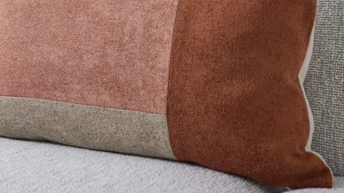 Kissenbezug /-hülle Interliving aus Stoff in Rosa Interliving Kissen Serie 9127 - Kissenhülle Sand- & Rosetöne - ca. 40 x 60 cm