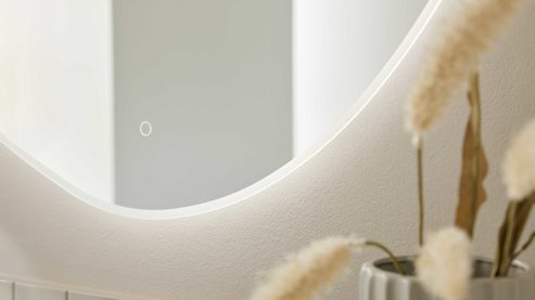 Wandspiegel Interliving aus Spiegel in Transparent Interliving Bad Serie 7490 – Spiegel ca. 120 x 80 cm