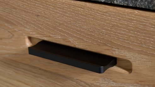 Garderoben-Set Interliving aus Holz in Holzfarben Interliving Garderoben Serie 6014 - Garderobenkombination Wildeiche & Granitfurnier - fünfteilig