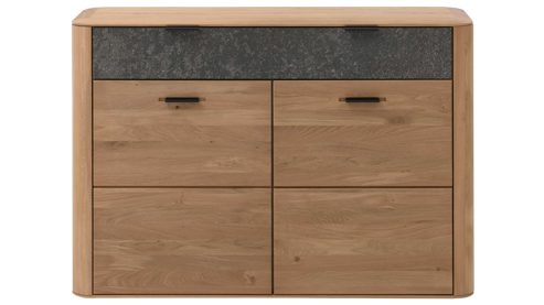 Garderoben-Set Interliving aus Holz in Holzfarben Interliving Garderoben Serie 6014 - Set 80 Wildeiche & Granitfurnier - fünfteilig