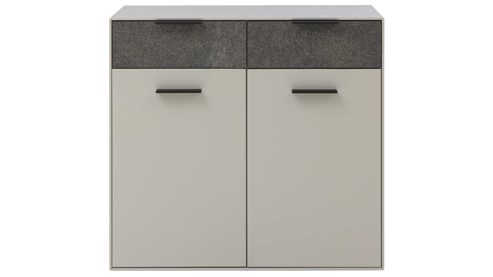 Garderoben-Set Interliving aus Holz in Weiß Interliving Garderoben Serie 6013 - GarderobenSet Sahara Creme & Granitfurnier - vierteilig