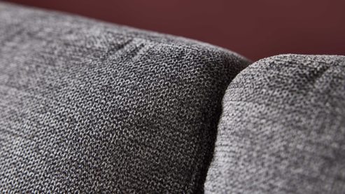 Schlafsofa Interliving aus Stoff in Anthrazit Interliving Schlafsofa Serie 4700 - Schafsofa anthrazitfarbener Bezug Balu & Aluminiumfüße - Breite ca. 188 cm