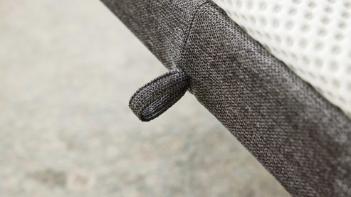 Schlafsofa Interliving aus Stoff in Anthrazit Interliving Schlafsofa Serie 4700 - Schafsofa anthrazitfarbener Bezug Balu & Aluminiumfüße - Breite ca. 188 cm