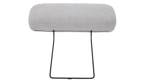 Kopfstütze Interliving aus Stoff in Hellgrau Interliving Schlafsofa Serie 4700 - Kopfstütze silberfarbene Chenille