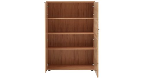 Wohnwand Interliving aus Holz in Holzfarben Interliving Wohnzimmer Serie 2032 - Wohnwand EB33001 Risseiche - Länge ca. 330 cm