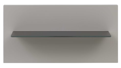 Paneel Interliving aus Holz in Hellgrau Interliving Schlafzimmer Serie 1207 – Paneel 30416 links, Breite ca. 46 cm - Satingrau