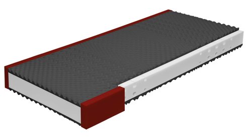 Kaltschaummatratze Interliving aus Stoff in Weiß Interliving Matratze Medikontur 1910 Kaltschaum, H3 – Liegefläche ca. 90 x 200 cm