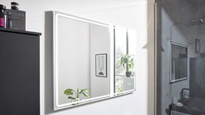 Wandspiegel Interliving aus Spiegel in Transparent Interliving Bad Serie 7945 - Spiegel mit LED-Beleuchtung ca. 100 x 72 cm