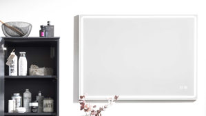 Wandspiegel Interliving aus Spiegel in Transparent Interliving Bad Serie 7945 - Spiegel mit LED-Beleuchtung ca. 100 x 72 cm