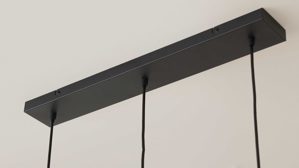 Pendelleuchte Interliving aus Glas in Mehrfarbig Interliving Leuchten Serie 9350 - Hängelampe Glas in Amber, Grün & Rauch - drei Lampenschirme