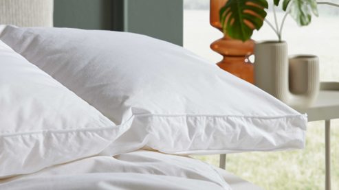 Daunendecke Interliving aus Federn + Daunen in Weiß Interliving Bettdecke Serie 9212 - Aussenstegdecke als Winterbett warm, ca. 1.000 g Daunen & Federn - ca. 135 x 200 cm