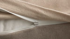 Bettwäsche-Set Interliving aus Stoff in Beige Interliving Bettwäsche Serie 9118 - Biberbettwäsche mit zwei Kopfkissenbezügen Creme & Cappuccino - ca. 60 x 80 cm und ca. 155 x 220 cm