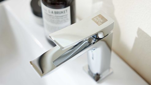 Mischbatterie Interliving aus Metall in Chrom Interliving Bad Serie 7357 - Waschtisch-Armatur Chrom